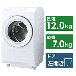 TOSHIBA(東芝) ドラム式洗濯乾燥機 ZABOON（ザブーン） グランホワイト TW-127XH3L(W) ［洗濯12.0kg /乾燥7.0kg /ヒートポンプ乾燥 /左開き］ 【買い替え5000pt】