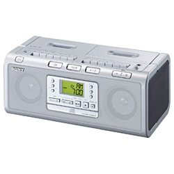 ラジカセ（ラジオ+CD+カセットテープ） （シルバー）CFD-W78S