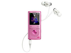 【美品】SONY WALKMAN NW-E505 2GB ピンク Sony Network Walkman 512 MB Digital Music Player - FM Tuner - Pink