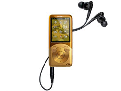 中古】WALKMAN S750シリーズ メモリ8GB ゴールド NW-S754(N