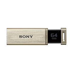 USM64GQX N USB3.0対応 USBメモリー 「ポケットビット」 (64GB/ゴールド)