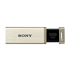 USB3.0メモリ［Mac／Win］ ポケットビット USM-QXシリーズ （128GB・ゴールド） USM128GQX N
