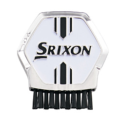ブラシ付き ゴルフマーカー スリクソン SRIXON(φ40mm×H6mm・φ30mm/ホワイト) GGF-25315