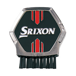 ブラシ付き ゴルフマーカー スリクソン SRIXON(φ40mm×H6mm・φ30mm/ブラック) GGF-25315