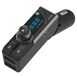 Bluetooth FMトランスミッター フルバンド USB2ポート 自動判定 AUX   KD-230