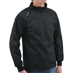 防風防寒インナーシャツ　ハーフジップタイプ　XLサイズ  ブラック 31950