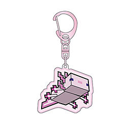 Minecraft ぷっくりったいキーホルダー ウーパールーパー／ピンク