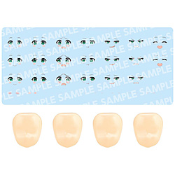 1/10 創彩少女庭園 カスタマイズフェイス＆デカールセット Vol.4[森倉円デザイン] 【852】