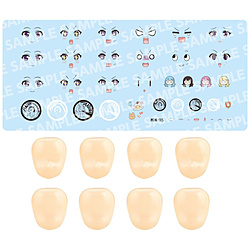 1/10 創彩少女庭園 カスタマイズフェイス＆デカールセット Vol.5[らぐほのえりかデザイン 結城まどか用A]