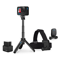 【ビックカメラグループ限定】アクションカメラ GoPro（ゴープロ）【国内保証付正規品】HERO11 Black GoPro初めてセット   CHDHX-111-BC1 ［4K対応 /防水］
