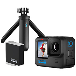 【ビックカメラグループ限定】アクションカメラ GoPro HERO10 Black バンドル（ショーティー＋バッテリーセット）   CHDHX-101-BC4 ［4K対応 /防水］