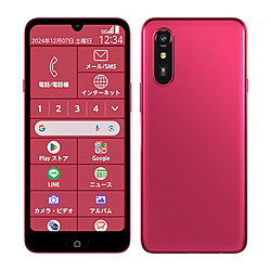 中古】らくらくスマートフォン Lite 64GB マゼンタ MR01 UQ mobile SIM