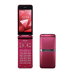 中古】DIGNO ケータイ KY-42C レッド docomo SIMフリー [2133064457133