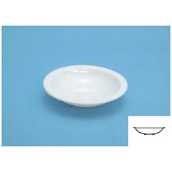 白い塗料皿（6枚入）（2）浅丸底 【sof001】