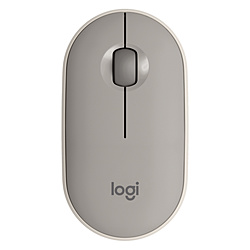 logicool(ロジクール) マウス Pebble M350(Chrome/Android/iPadOS/Mac/Windows11対応) グレージュ M350GY ［光学式 /無線(ワイヤレス) /3ボタン /Bluetooth・USB］