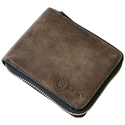 ラウンドファスナー 札入れ ＥＬＡ チョコ ELA-9030CHO