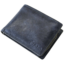 2つ折りLファスナー札入れ ＥＬＡ ネイビー ELA-9031NV