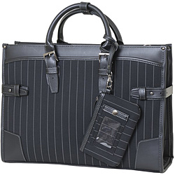 BS-4660 ストライプ自立ビジネス42 ブラック