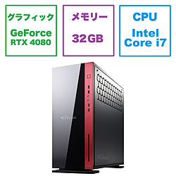 GT-MP137KFR48Z790 ゲーミングデスクトップパソコン G-Tune(GeForce RTX 4080)  ［モニター無し /intel Core i7 /メモリ：32GB /SSD：1TB］