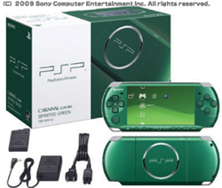 PSPプレイステーションポータブル PSP-3000 スピリティッド・グリーン