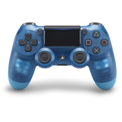 【純正】ワイヤレスコントローラー(DUALSHOCK4) ブルー・クリスタル CUH-ZCT2J19［PS4］
