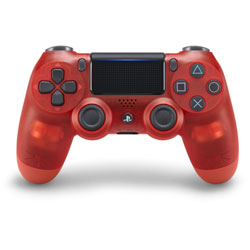 【純正】ワイヤレスコントローラー(DUALSHOCK4) レッド・クリスタル CUH-ZCT2J18［PS4］