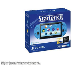 PlayStation Vita（プレイステーション・ヴィータ） Starter Kit Wi-Fiモデル PCH-2000シリーズ アクア・ブルー [ゲーム機本体]
