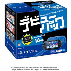 PSVita デビューパック Wi-Fiモデル ブルー／ブラック