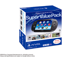 PSVita Super Value Pack 3G／Wi-Fiモデル クリスタル・ブラック