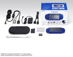 PSPプレイステーションポータブル PSP-2000 「メタリック・ブルー」バリューパック