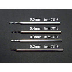 精密ドリル刃０．５ｍｍ（軸径1.0ｍｍ）