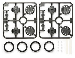 【ミニ四駆】 ローハイトタイヤ＆ワンウェイホイールセット