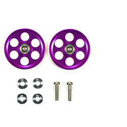 【ミニ四駆】ミニ四駆特別企画 HG 軽量19mmオールアルミベアリングローラー（パープル）
