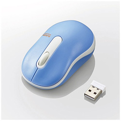 【在庫限り】 マウス M-DY10DRBUL ライトブルー ［光学式 /3ボタン /USB /無線(ワイヤレス)］