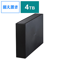 ELD-ETV040UBK(ブラック)　TV向け外付けハードディスク PS5対応 ［USB 3.1・4TB］ ELD-ETVシリーズ