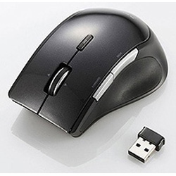 ワイヤレスマウス［BlueLED・2.4GHz・USB］ M-BL22DBシリーズ （5ボタン・ブラック）　M-BL22DBBK [無線マウス・ブルーLED方式]