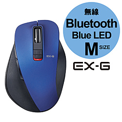 M-XGM10BBBU　ワイヤレスマウス（BlueLED/Bluetooth/5ボタン/ブルー/PS5対応） [Bluetoothマウス・ブルーLED方式]