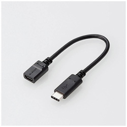 USB変換アダプタ [USB-C オス→メス micro USB /充電 /転送 /USB2.0]  ブラック MPA-MBFCM01NBK