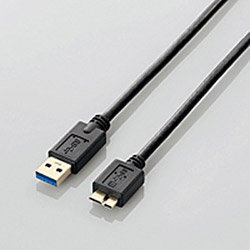 y݌Ɍz 0.5m USB3.0P[u yAźymicroBz3dV[hP[uiubNj@USB3-AMB05BK [EU RoHSwߏ]