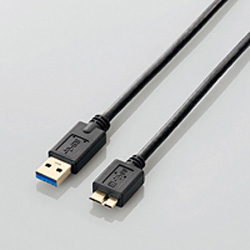 1.5m USB3.0P[u yAźymicroBz3dV[hP[uiubNj@USB3-AMB15BK [EU RoHSwߏ]
