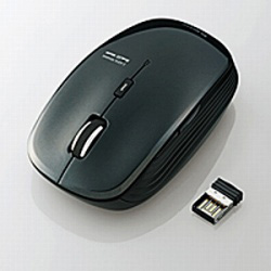 【在庫限り】 マウス M-BL21DBBK ブラック ［BlueLED /5ボタン /USB /無線(ワイヤレス)］
