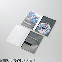 DVD用スリム収納ソフトケース トールケースサイズ （1枚収納×30セット・ブラック）　CCD-DPD30BK