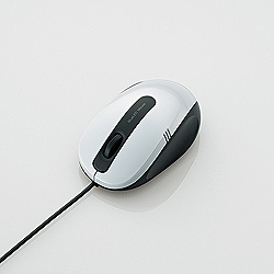 【在庫限り】 マウス M-BL16UBWH ホワイト ［BlueLED /3ボタン /USB /有線］