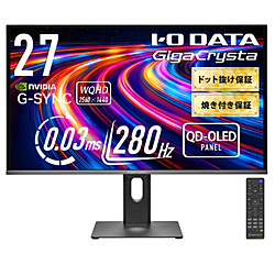 IO DATA(ACI[f[^) KH-GDQ271UEL QD-OLED̗p280Hz&WQHDΉQ[~Oj^[ GigaCrysta ubN m27^ /WQHD(2560×1440j /Ch /280Hzn