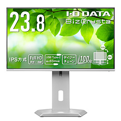 IO DATA(�A�C�I�[�f�[�^) USB-C�ڑ� PC���j�^�[ �uBizCrysta�v �z���C�g LCD-C243SMW-F �m23.8�^ /�t��HD(1920×1080) /���C�h /100Hz�n