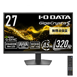�A�C�I�[�f�[�^ KH-GDQ271ULAQB MiniLEDWQHD320Hz�Ή��Q�[�~���O���j�^�[ GigaCrysta S �u���b�N �m27�^ /WQHD(2560×1440�j /���C�h /320Hz�n