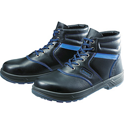 SL22BL-26.5 シモン 安全靴 編上靴 SL22-BL黒/ブルー 26.5cm｜の通販は