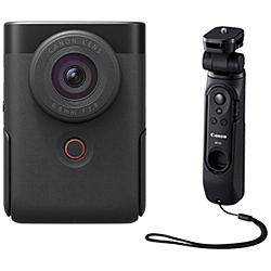 コンパクトデジタルカメラ PowerShot V10 トライポッドグリップキット Vlogカメラ  ブラック PSV10TRIPODKITBK