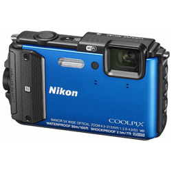 コンパクトデジタルカメラ　COOLPIX（クールピクス） AW130（ブルー） AW130 ブルー ［防水+防塵+耐衝撃］
