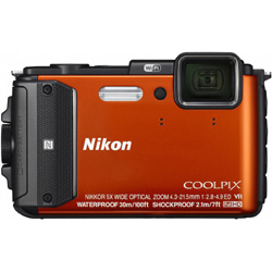コンパクトデジタルカメラ　COOLPIX（クールピクス） AW130（オレンジ）   ［防水+防塵+耐衝撃］